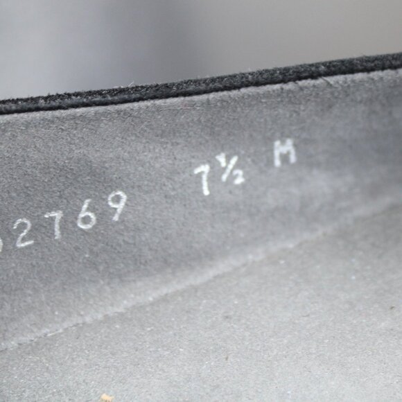 Stuart Weitzman Black Texture Tulip Bow Ballet Slip-On Flats Size 7.5 M - Picture 7 of 7